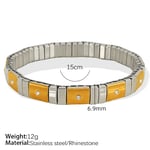 Gold & Silver / 1 Piece Simple Series Punk Patchwork Stainless Steel  Gold Color Women's Chain Bracelets Picture4